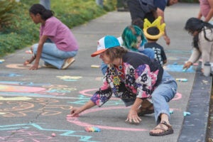 Jeppa Hall chalk artist