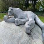 Hazelnut Park Couger Sculpture