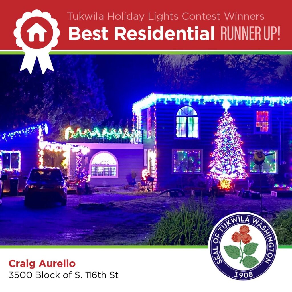 2020 Holiday Lights Contest Winners! City of Tukwila