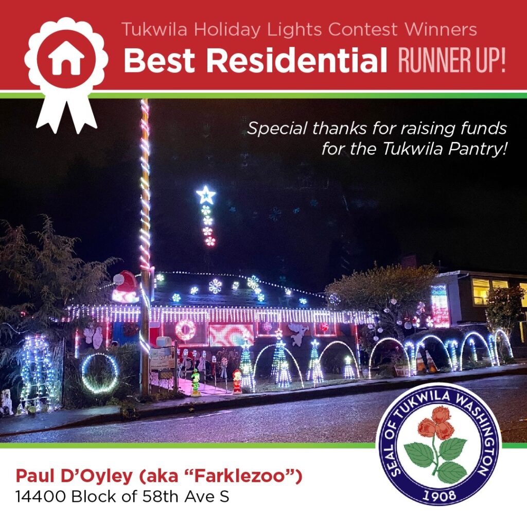 2020 Holiday Lights Contest Winners! City of Tukwila