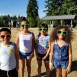 Kids with wearing sunglasses